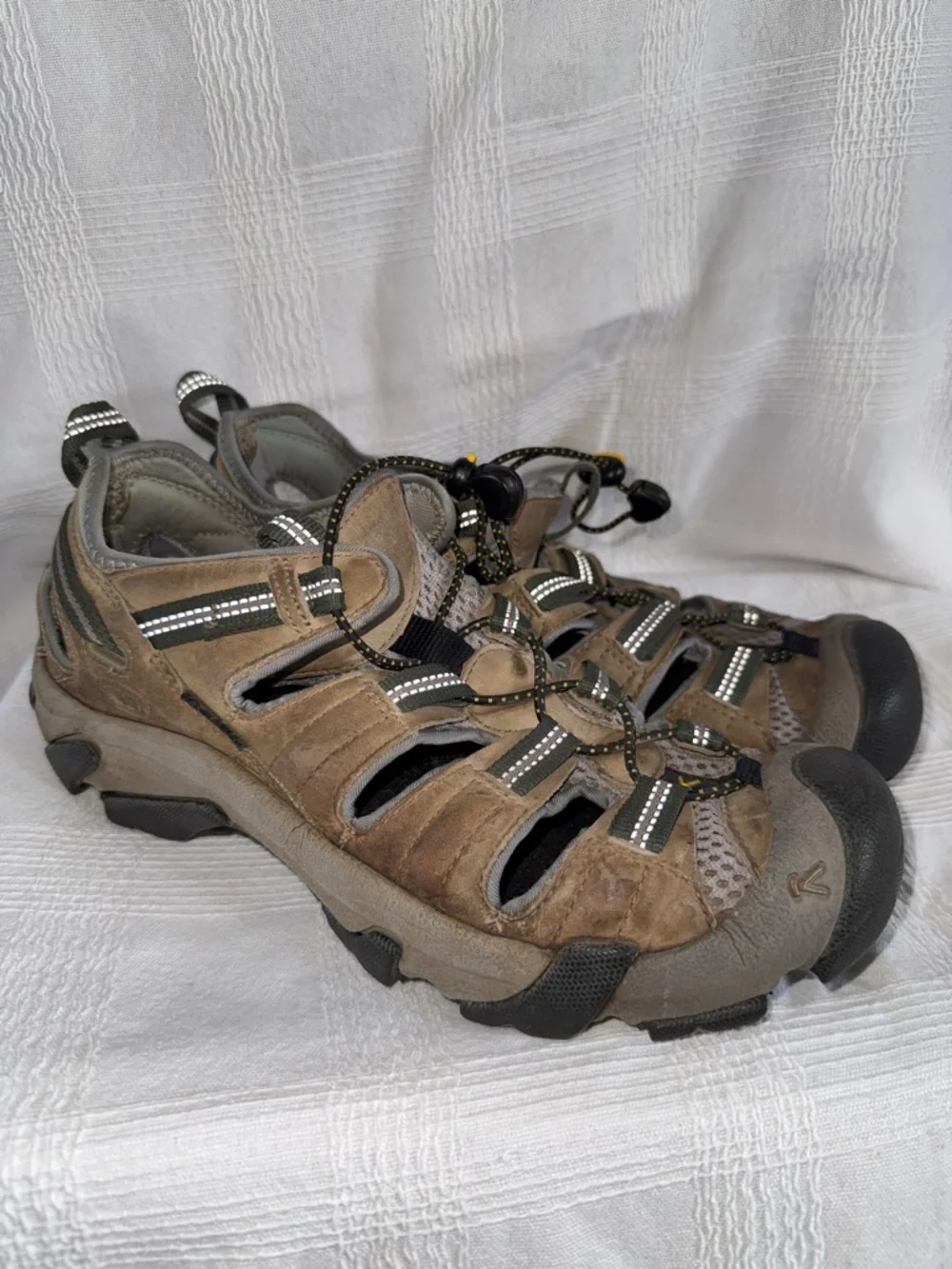 Men's Brown Outdoor Closed-Toe Sandal - Rugged Trail Comfort Keen XT 0205 9.5